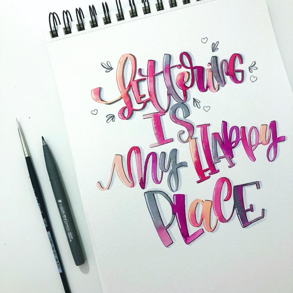 Handlettering a Blending. Jak zat?